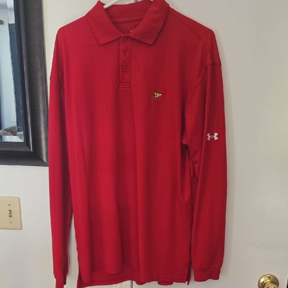 Under Armour Red Polo Shirt Performance Comfort